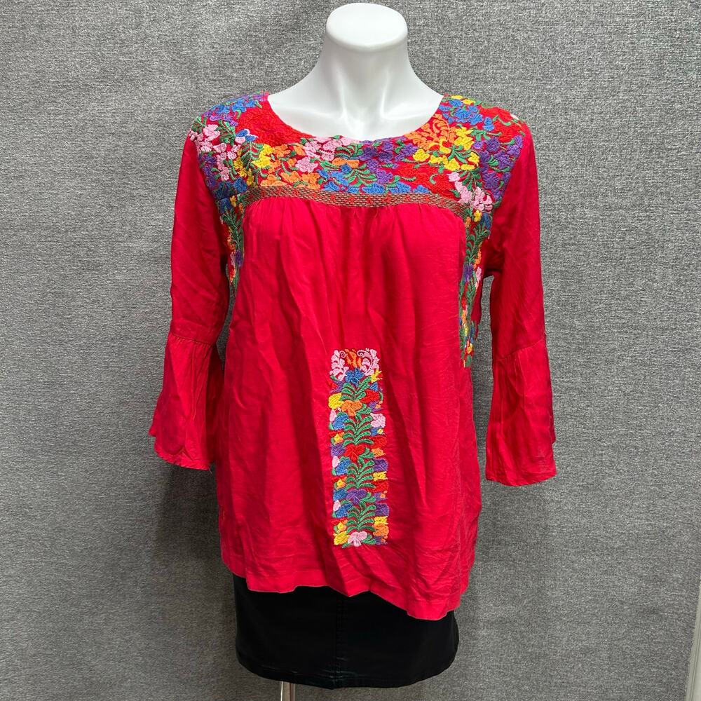 J. Marie Embroidered Top, Size S